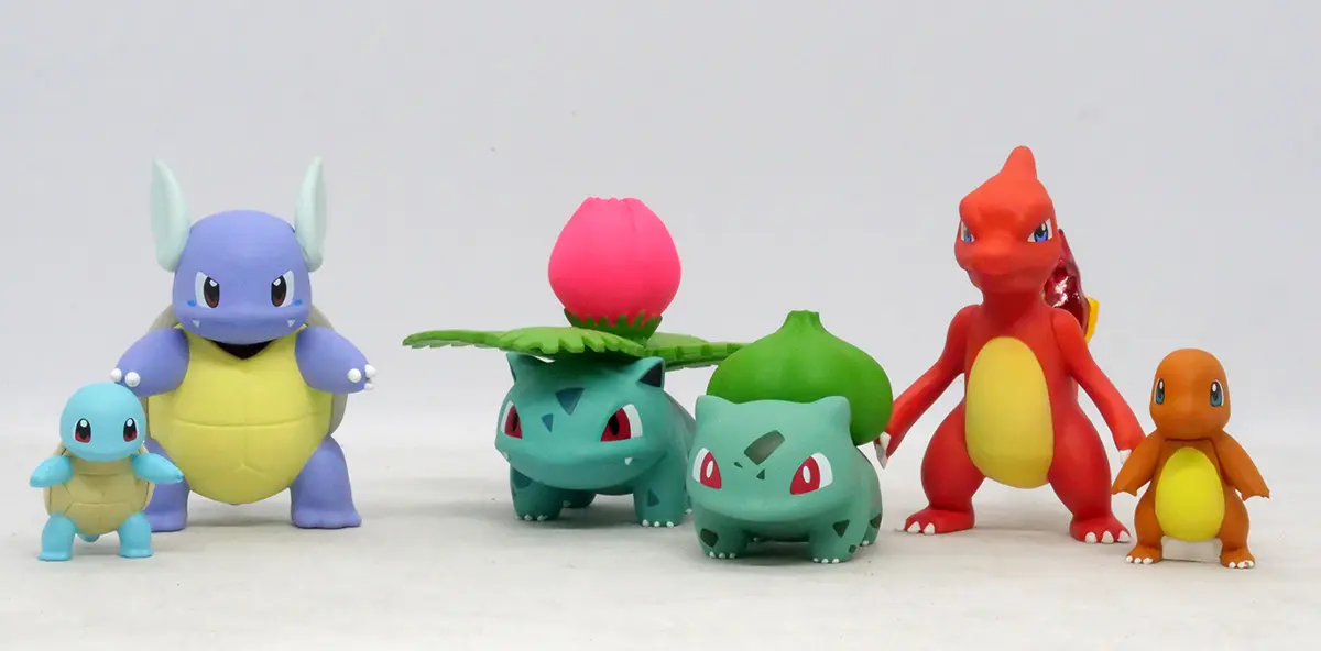 [POKÉMON SCALE WORLD] 妙蛙種子、小火龍、傑尼龜、妙蛙花、火恐龍、卡咪龜