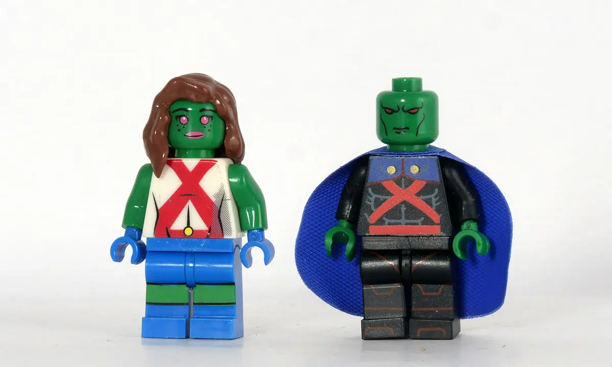 [LEGO] 火星獵人(Martian Manhunter) 與火星小姐(Miss Martian)